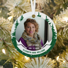 Loving Memory写真クリスマス メタルオーナメント