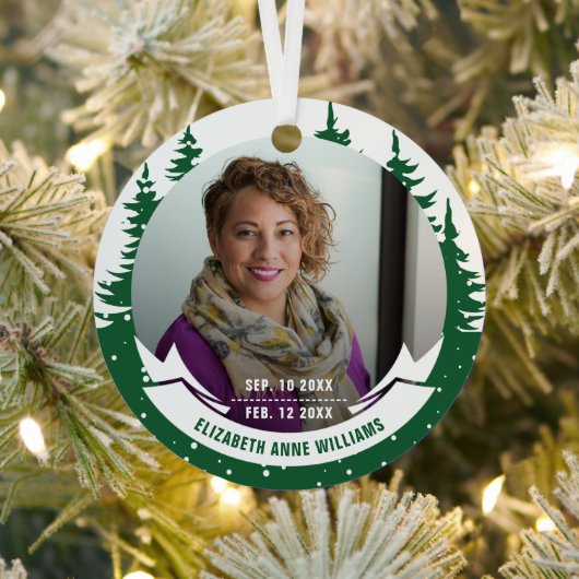 Loving Memory写真クリスマス メタルオーナメント (インサイチュ)