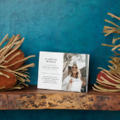 Loving Memory写真トリビュートのミニマリスト フォトプラーク (側面)