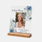 Loving Memory写真トリビュートアクリルサイン アクリルサイン (傾斜)