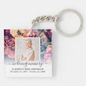 Loving Memory写真ムーディフローラメモリアル キーホルダー (裏面)