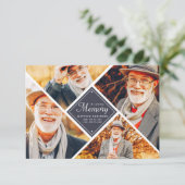 Loving Memory写真モダン数々の中 サンキューカード (スタンド正面)