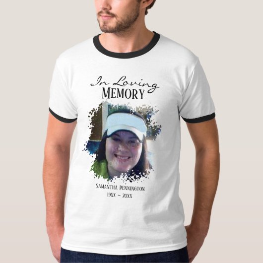 Loving Memory写真動揺して白Tシャツ Tシャツ (正面)