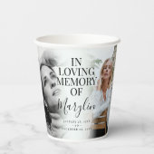 Loving Memory前後のフォト悔やみや弔慰 紙コップ (裏面)