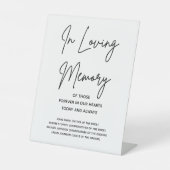 Loving Memory名前をカスタムする結婚の記念碑 台座サイン (正面)