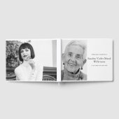 Loving Memory白黒メモリアル写真 ゲストブック (全面)