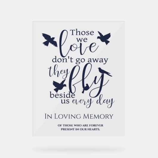 Loving Memory結婚's アクリルサイン (正面)