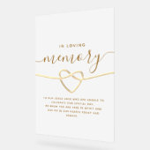 Loving Memory結婚's アクリルサイン (傾斜)