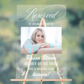 Loving Memory結婚's Reserved Memorial Seat アクリルサイン (ニュートラル)