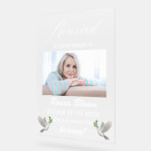 Loving Memory結婚's Reserved Memorial Seat アクリルサイン (傾斜)