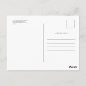 Loving Memory記念モダン3シンプル写真 ポストカード (裏面)