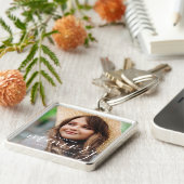 Loving Memory記念写真モダンエレガント中 キーホルダー (側面)