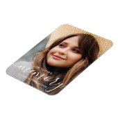 Loving Memory記念写真モダンエレガント中 マグネット (左側)