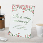 Loving Memory赤い緑のテーマフローラ 台座サイン (インサイチュ)