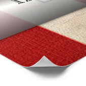 Loving Memory軍隊写真パーソナライズされた ポスター (角)