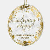Loving Memory金箔フォトメモリアル セラミックオーナメント (左)