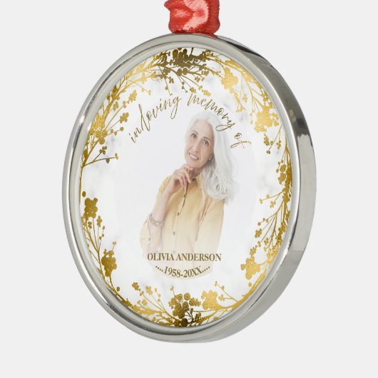 Loving Memory金箔フォトメモリアル メタルオーナメント (左)