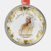 Loving Memory金箔フォトメモリアル メタルオーナメント (正面)