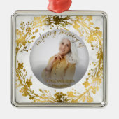 Loving Memory金箔フォトメモリアル メタルオーナメント (正面)