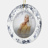 Loving Memory銀箔フォトメモリアル セラミックオーナメント (左)