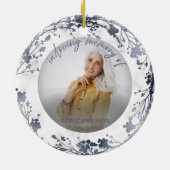 Loving Memory銀箔フォトメモリアル セラミックオーナメント (裏面)