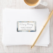 Loving Memory青い金ゴールドキャンドルスタンプ ラベル (インサイチュ)