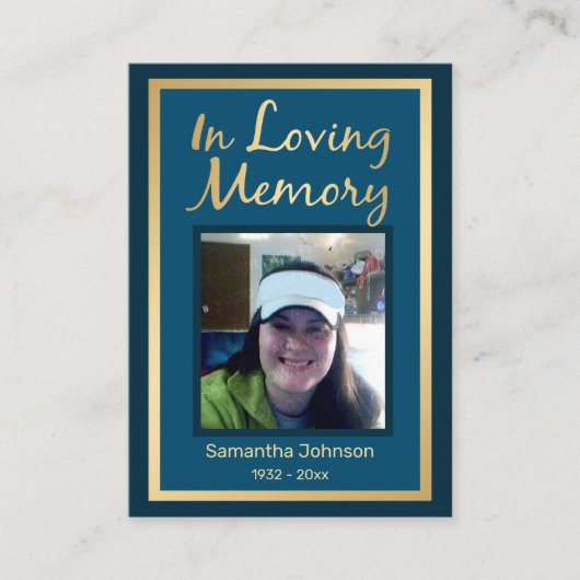 Loving Memory エレガントフェイク Photo Business 名刺 (正面)