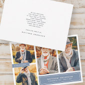 Loving Memory モダン Color四枚の写真 サンキューカード