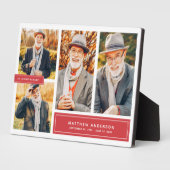 Loving Memory モダン Color 数々の Photo フォトプラーク (側面)