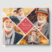 Loving Memory モダン Cross 数々の Photo ゲストブック (正面)