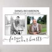 Loving Memory 2フォトスクリプエレガントト葬儀 ポスター (正面)