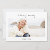 Loving Memory 2フォト悔やみや弔慰 サンキューカード (正面)