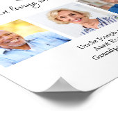 Loving Memory 3 Photo Collage Memorial 結婚's ポスター (角)