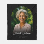 Loving Memory Arch写真&カスタム文字メモリアル フリースブランケット (正面)