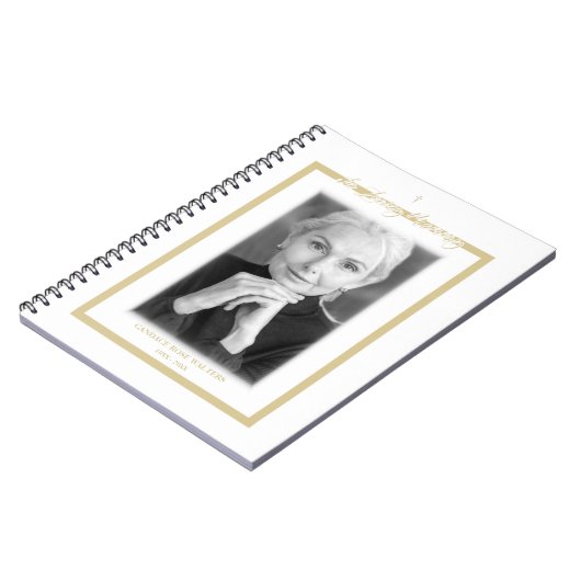 Loving Memory B&Wゴールデンフォトサービス親愛 ノートブック (左側)