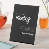 Loving Memory Black and White 結婚's Sign 台座サイン (インサイチュ)