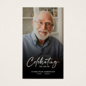 Loving Memory Black & White Photo祈りの言葉カード (正面)