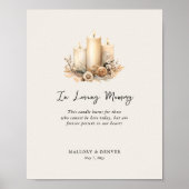 Loving Memory Candleの思い出結婚に ポスター (正面)