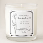 Loving Memory Candleラベル スクエアシール