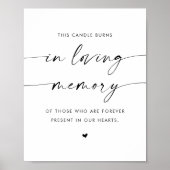 Loving Memory Candle結婚の食卓 ポスター (正面)