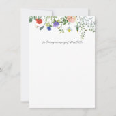 Loving Memory Cardのワイルドフラワーフィールド 招待状 (正面)