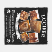 Loving Memory Dogの写真 フリースブランケット (正面(横))