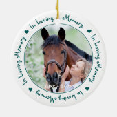 Loving Memory Equestrian Horse Memorial写真 セラミックオーナメント (裏面)