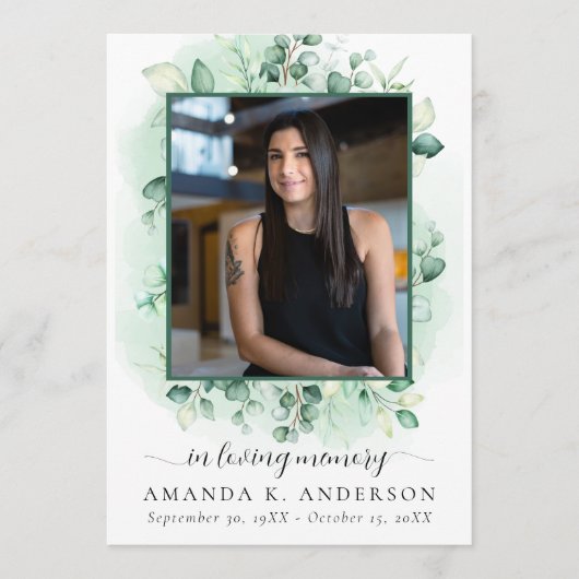 Loving Memory Eucalyptus Greeneryサービス プログラム (正面)