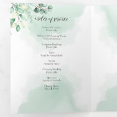 Loving Memory Eucalyptus Greeneryサービス 三つ折りプログラム (内部最初)