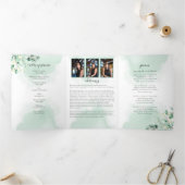 Loving Memory Eucalyptus Greeneryサービス 三つ折りプログラム (内部)