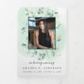 Loving Memory Eucalyptus Greeneryサービス 三つ折りプログラム (カバー)