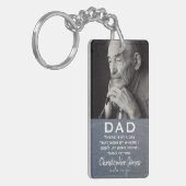 Loving Memory Family Memorial Photo Keepsake キーホルダー (正面左)