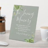 Loving Memory Greenery Sage Green結婚's 台座サイン (インサイチュ)