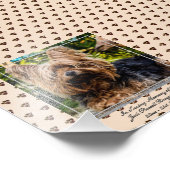 Loving Memory Jack Russell PHOTO Named Keepsake フォトプリント (角)